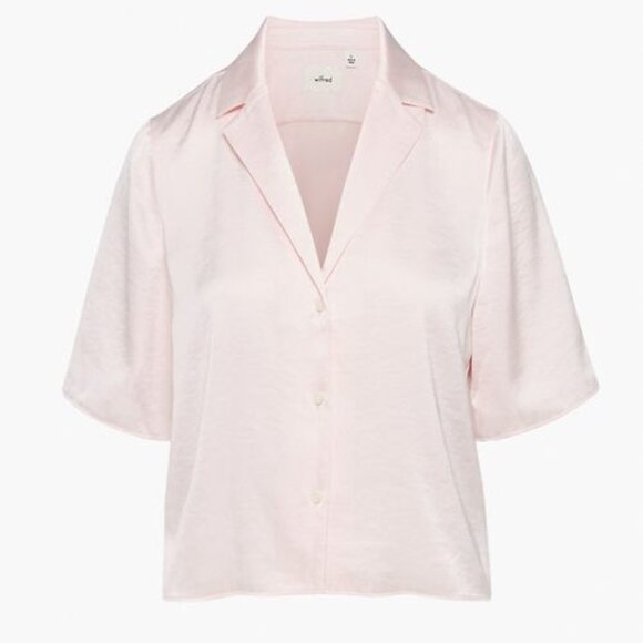 Aritzia Wilfred Beso Shirt | Talc Pink | Size L - Picture 1 of 4